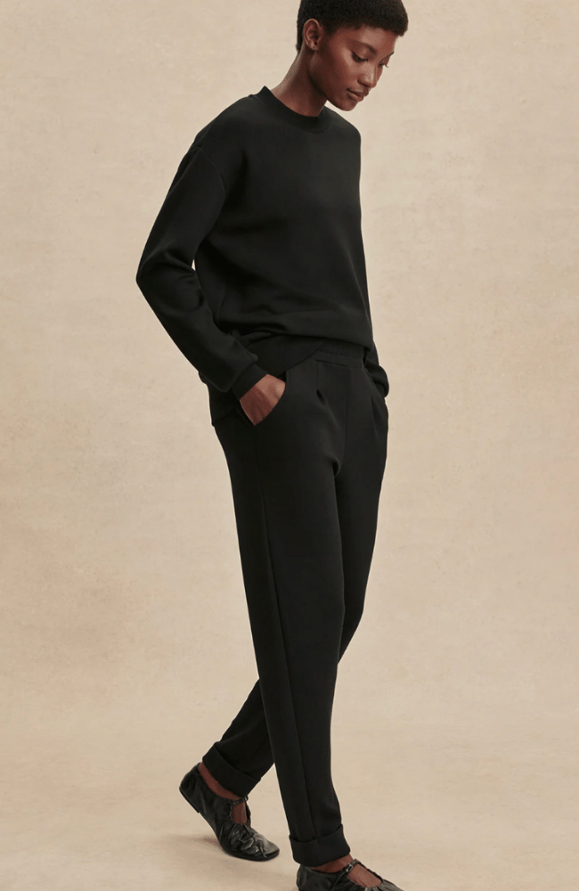 ROLLED CUFF PANT 28.5" in BLACK-Varley-FLOW BY NICOLE CANADA