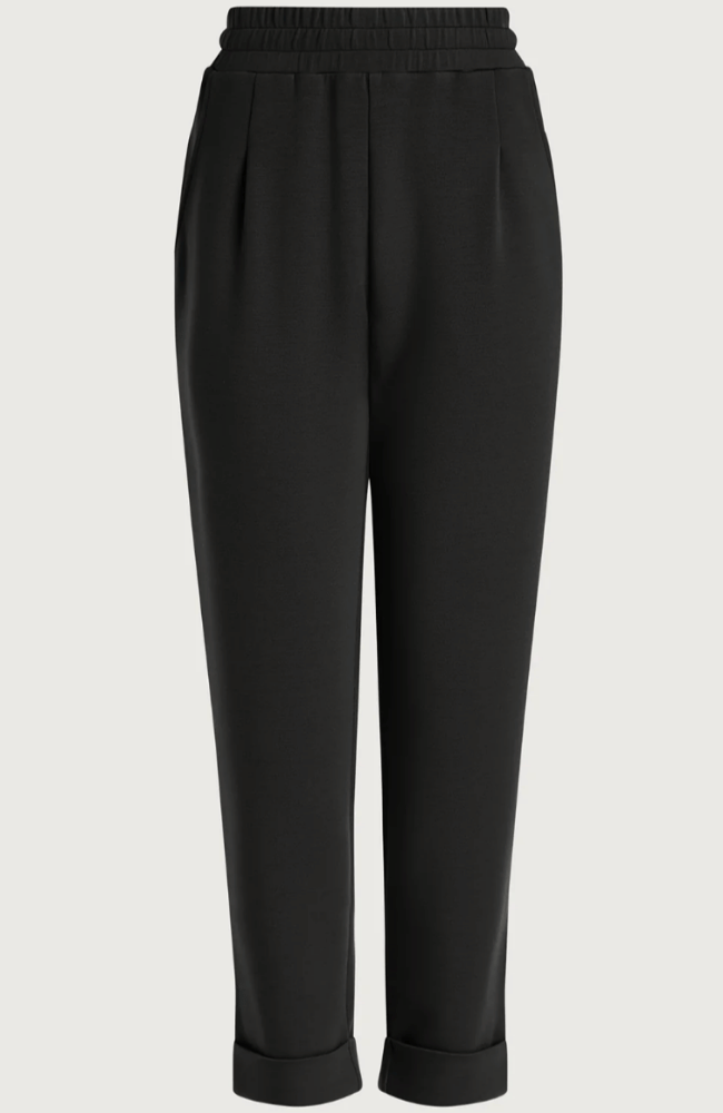 ROLLED CUFF PANT 28.5" in BLACK-Varley-FLOW BY NICOLE CANADA