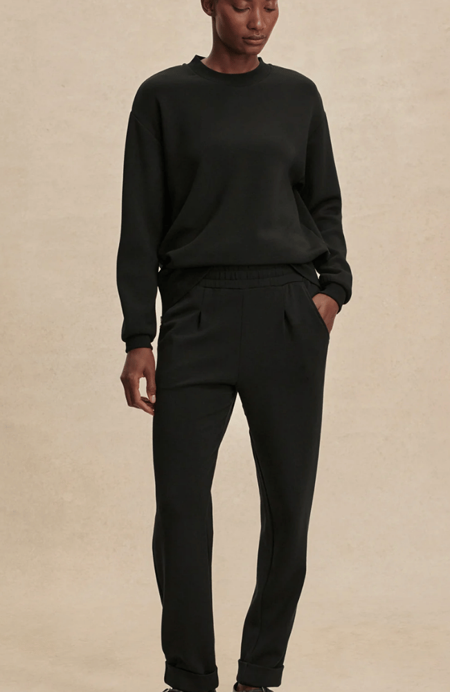 ROLLED CUFF PANT 28.5" in BLACK-Varley-FLOW BY NICOLE CANADA
