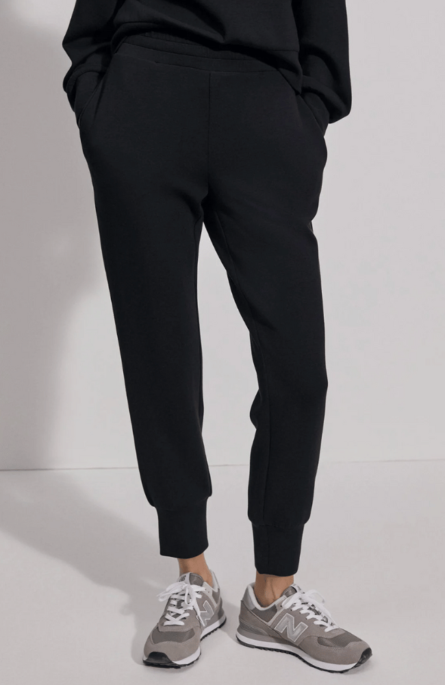 SLIM CUFF PANT 25" - BLACK-Varley-FLOW BY NICOLE CANADA
