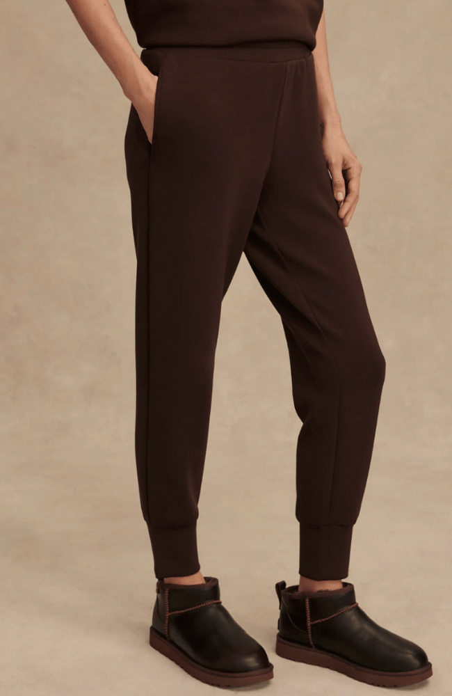 SLIM CUFF PANT 27.5 in COFFEE BEAN-Varley-FLOW BY NICOLE CANADA