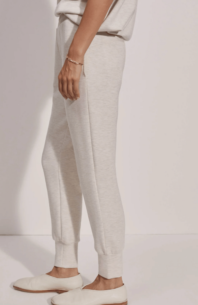 THE SLIM CUFF PANT 25 - IVORY MARL-Varley-FLOW BY NICOLE CANADA