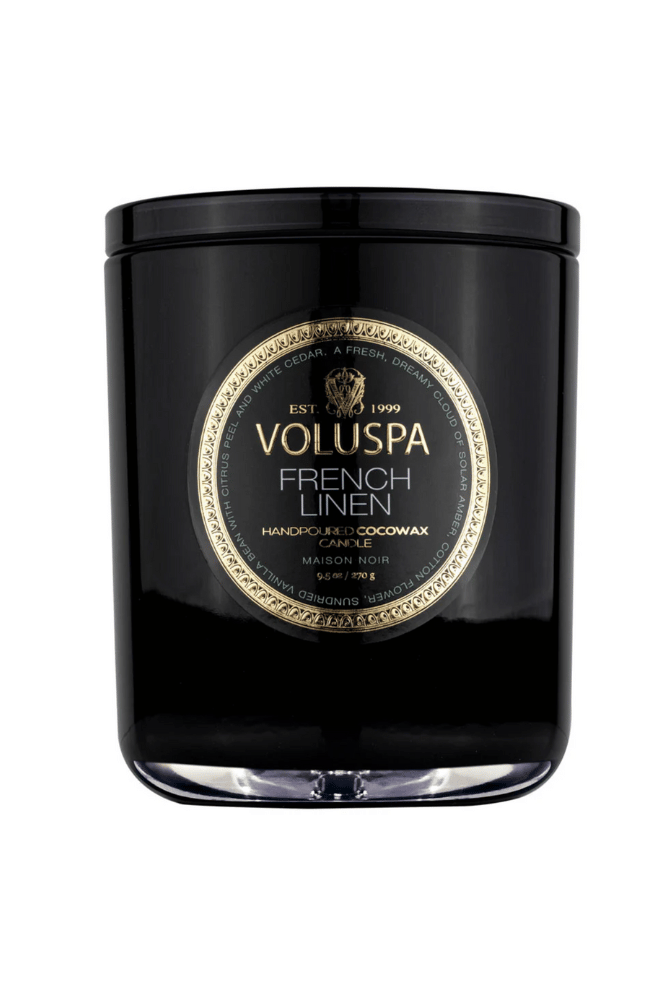 FRENCH LINEN CLASSIC CANDLE-VOLUSPA-FLOW BY NICOLE CANADA