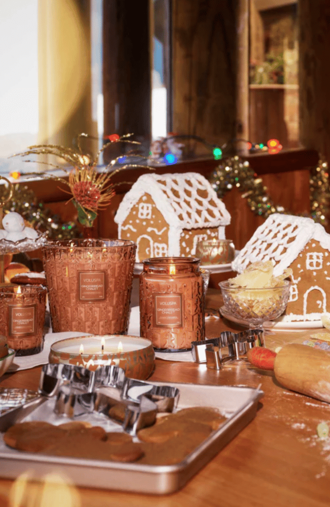 GINGERBREAD CHALET CLASSIC CANDLE-VOLUSPA-FLOW BY NICOLE CANADA