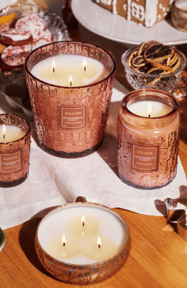 GINGERBREAD CHALET CLASSIC CANDLE-VOLUSPA-FLOW BY NICOLE CANADA