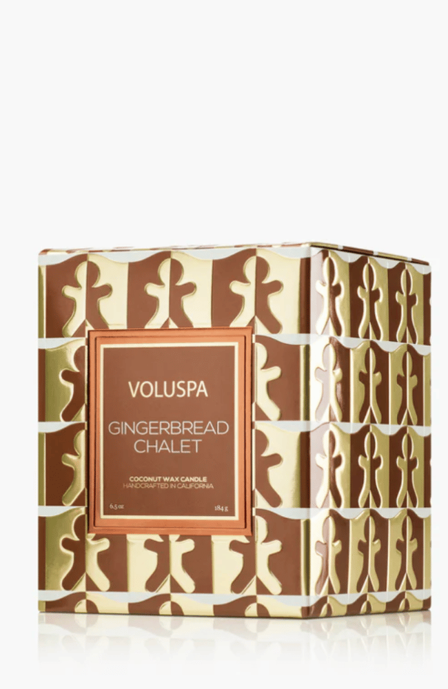 GINGERBREAD CHALET CLASSIC CANDLE-VOLUSPA-FLOW BY NICOLE CANADA