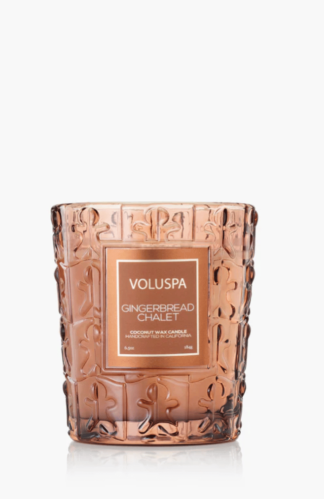 GINGERBREAD CHALET CLASSIC CANDLE-VOLUSPA-FLOW BY NICOLE CANADA