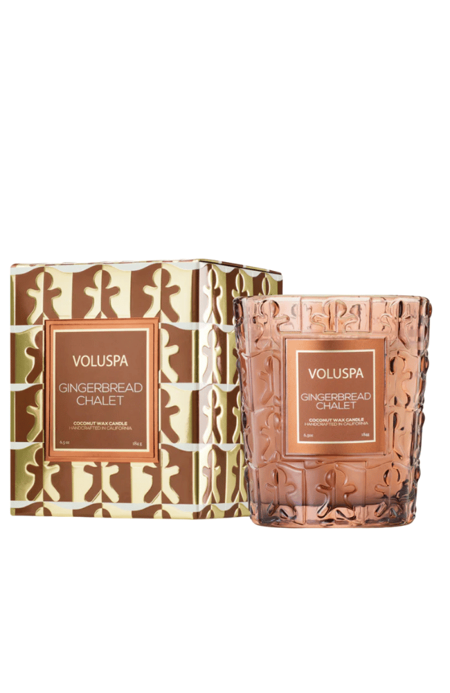 GINGERBREAD CHALET CLASSIC CANDLE-VOLUSPA-FLOW BY NICOLE CANADA