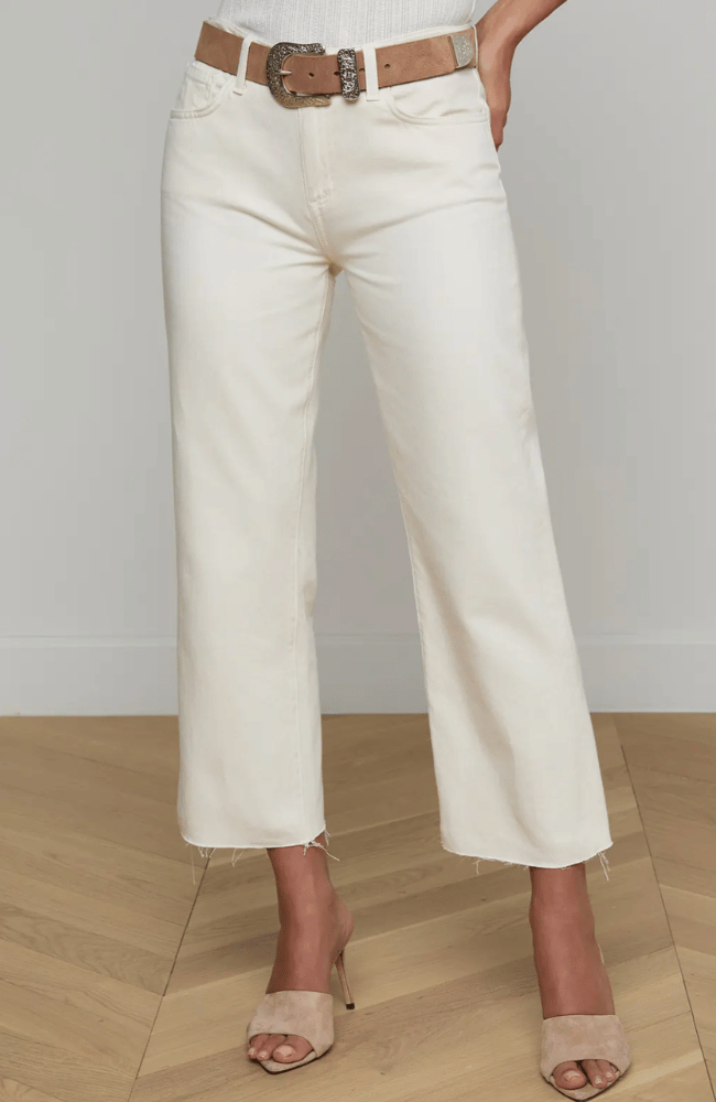 WANDA CROP WIDE LEG JEAN in LIGHT ECRU - C-L'AGENCE-FLOW BY NICOLE CANADA