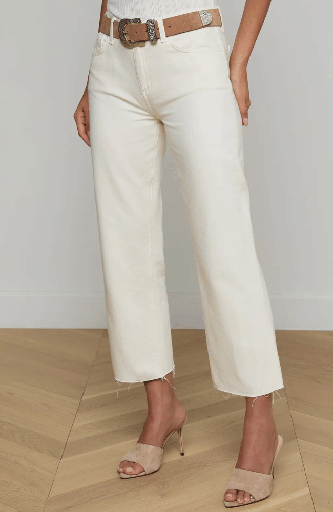 WANDA CROP WIDE LEG JEAN in LIGHT ECRU - C-L'AGENCE-FLOW BY NICOLE CANADA