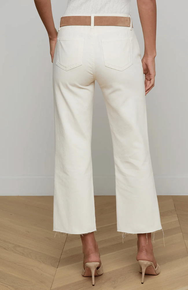 WANDA CROP WIDE LEG JEAN in LIGHT ECRU - C-L'AGENCE-FLOW BY NICOLE CANADA