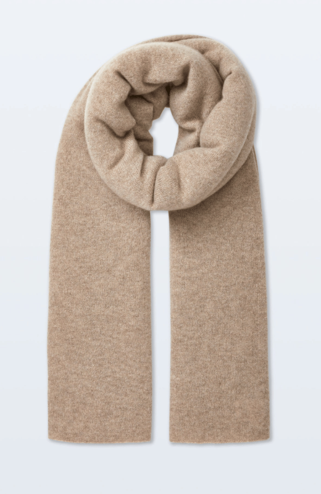 CASHMERE TRAVEL WRAP TAUPE HEATHER-WHITE and WARREN-FLOW BY NICOLE CANADA
