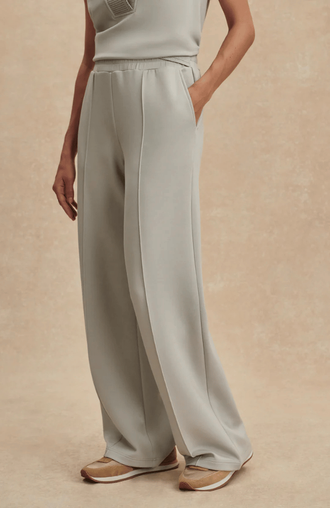 WIDE LEG PANT 30" in BLUE CLAY-Varley-FLOW BY NICOLE CANADA