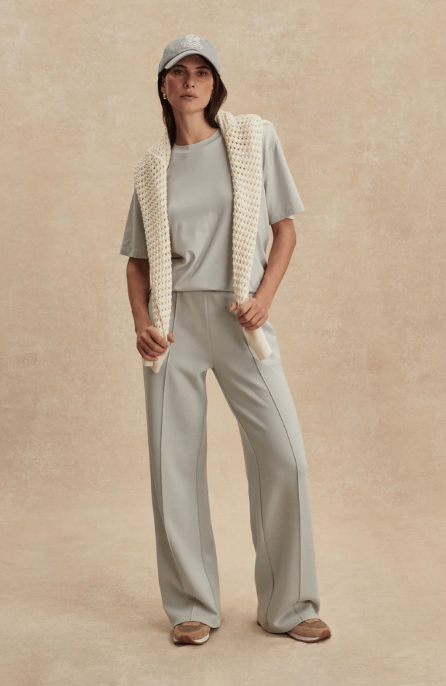 WIDE LEG PANT 30" in BLUE CLAY-Varley-FLOW BY NICOLE CANADA
