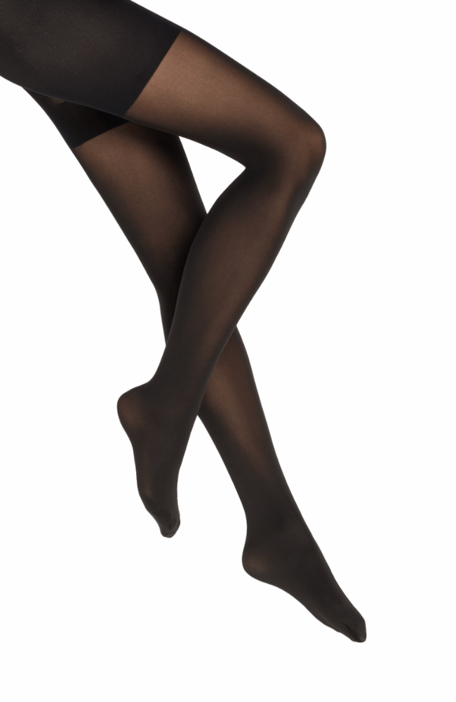 TUMMY 66 CONTROL TOP TIGHTS in BLACK-WOLFORD-FLOW BY NICOLE CANADA