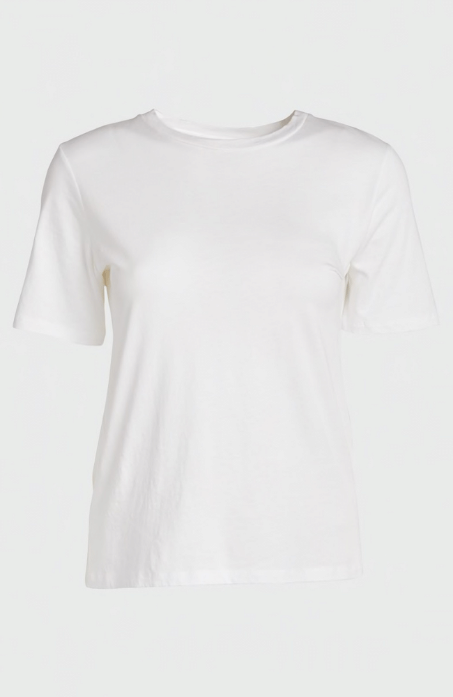 COTTON SILK SEMI RELAXED CREW BLANC-TOPS UNDER 200.00-MAJESTIC FILATURES-FLOW by nicole